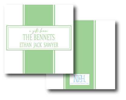 Family Stripe Enclosure Card - Customize Color(s)