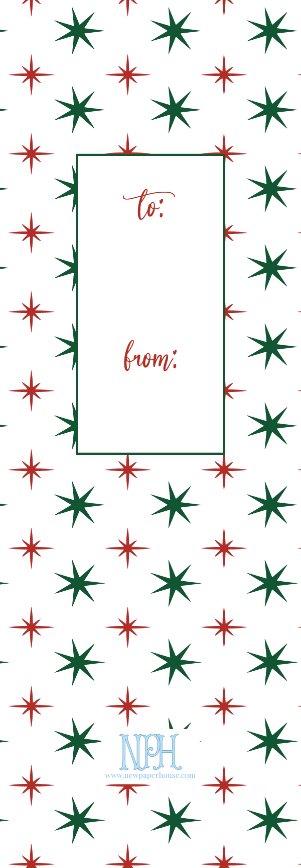 Ready to Ship MERRY Long Holiday Tag