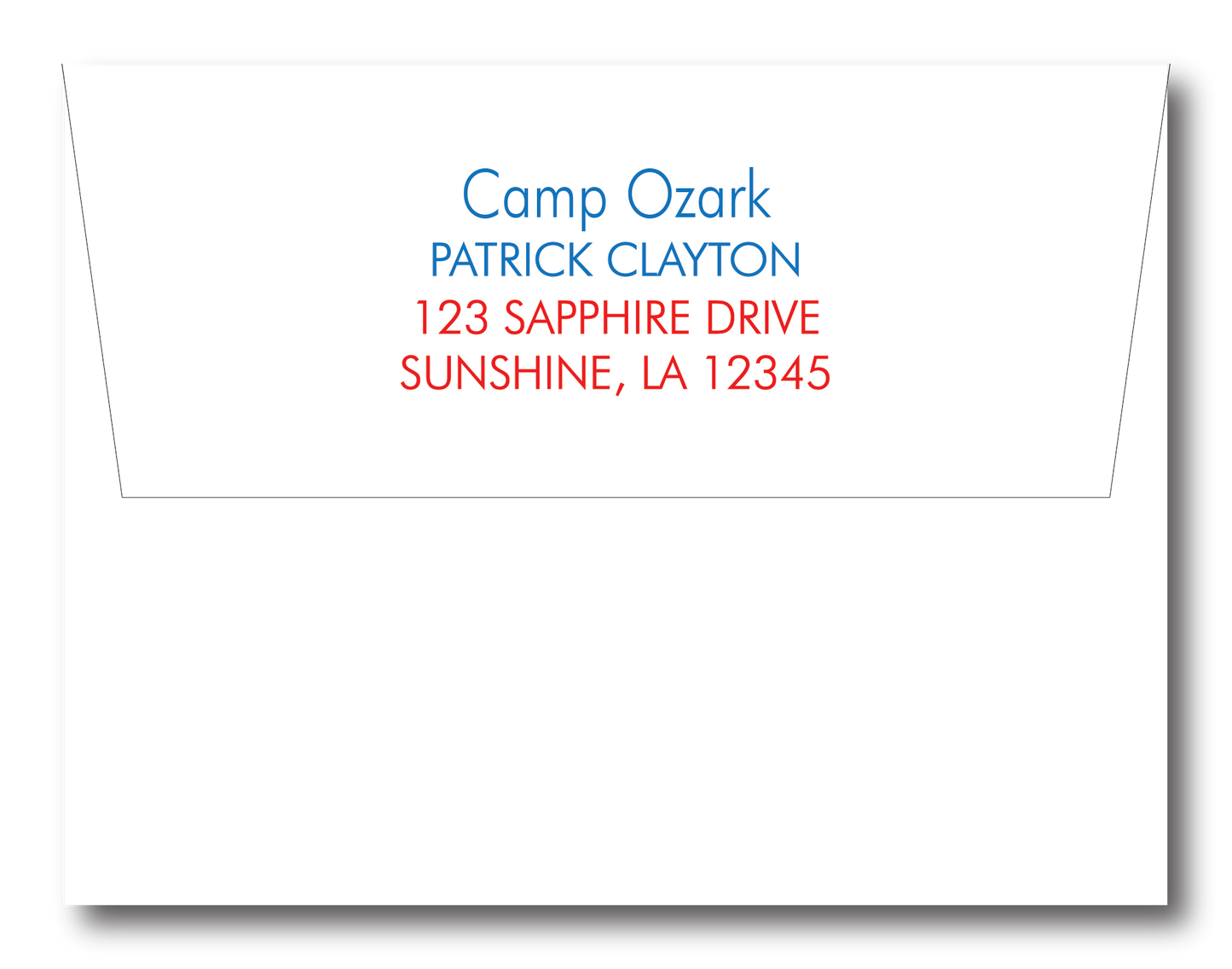 Modern Camp Stationery Set- Customize Color & Camp