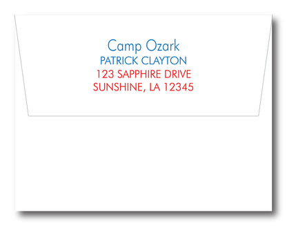 Modern Camp Stationery Set- Customize Color & Camp
