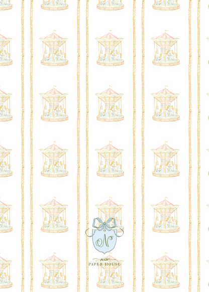 Carousel Birthday Invitation
