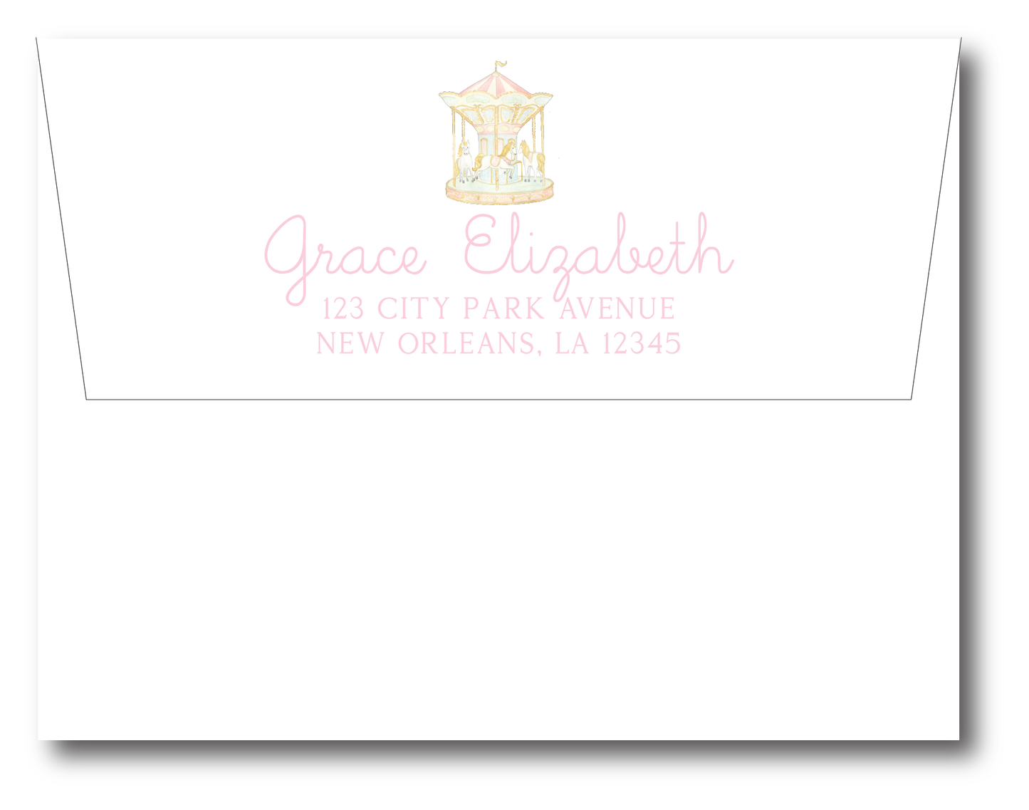 Carousel Birthday Invitation