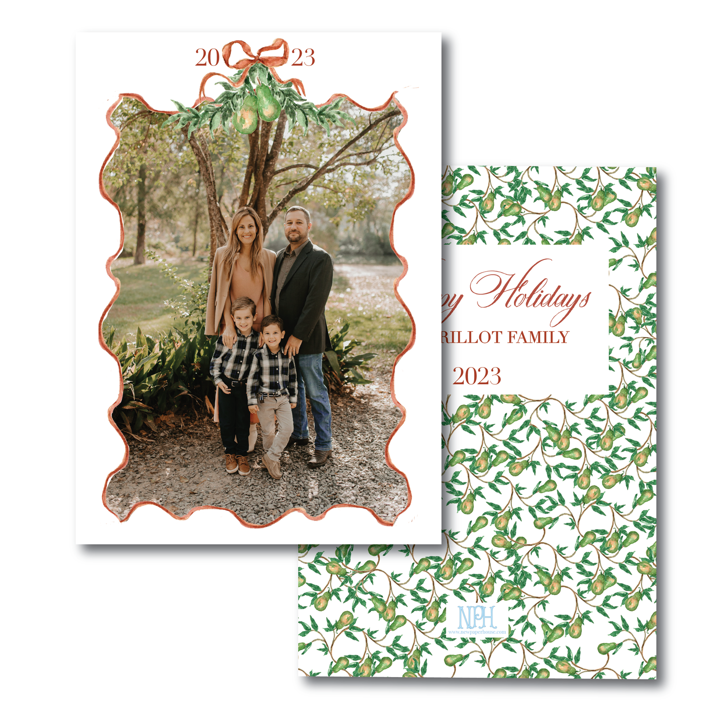 Partridge Pear Holiday Card