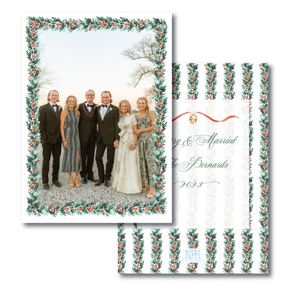 Holly & Berries Holiday Card