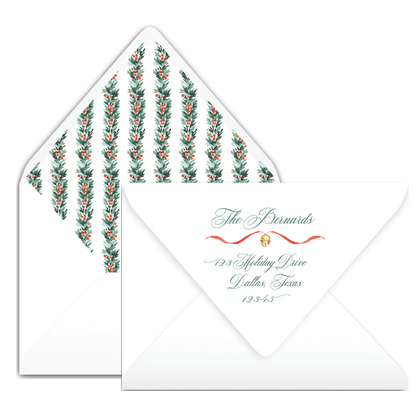 Holly & Berries Holiday Card