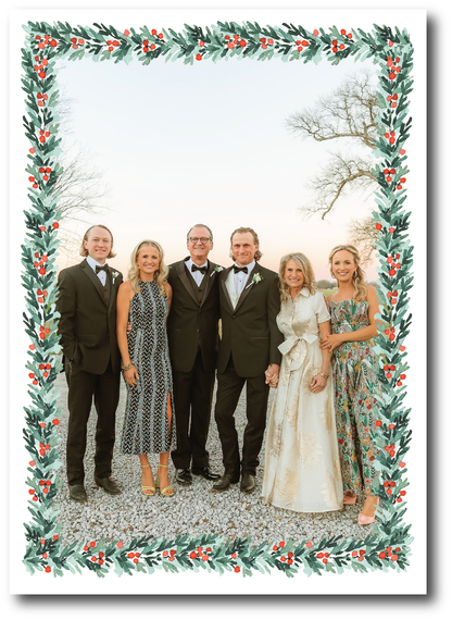 Holly & Berries Holiday Card
