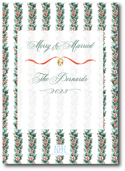 Holly & Berries Holiday Card