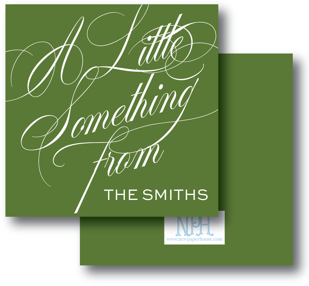 A Little Something From Script Enclosure Card/Sticker