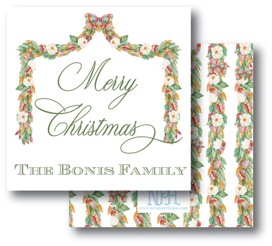 Magnolia Garland Enclosure Card