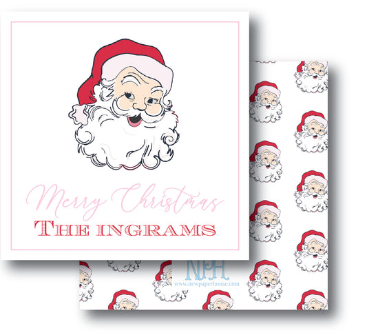 Red Santa Enclosure Cards