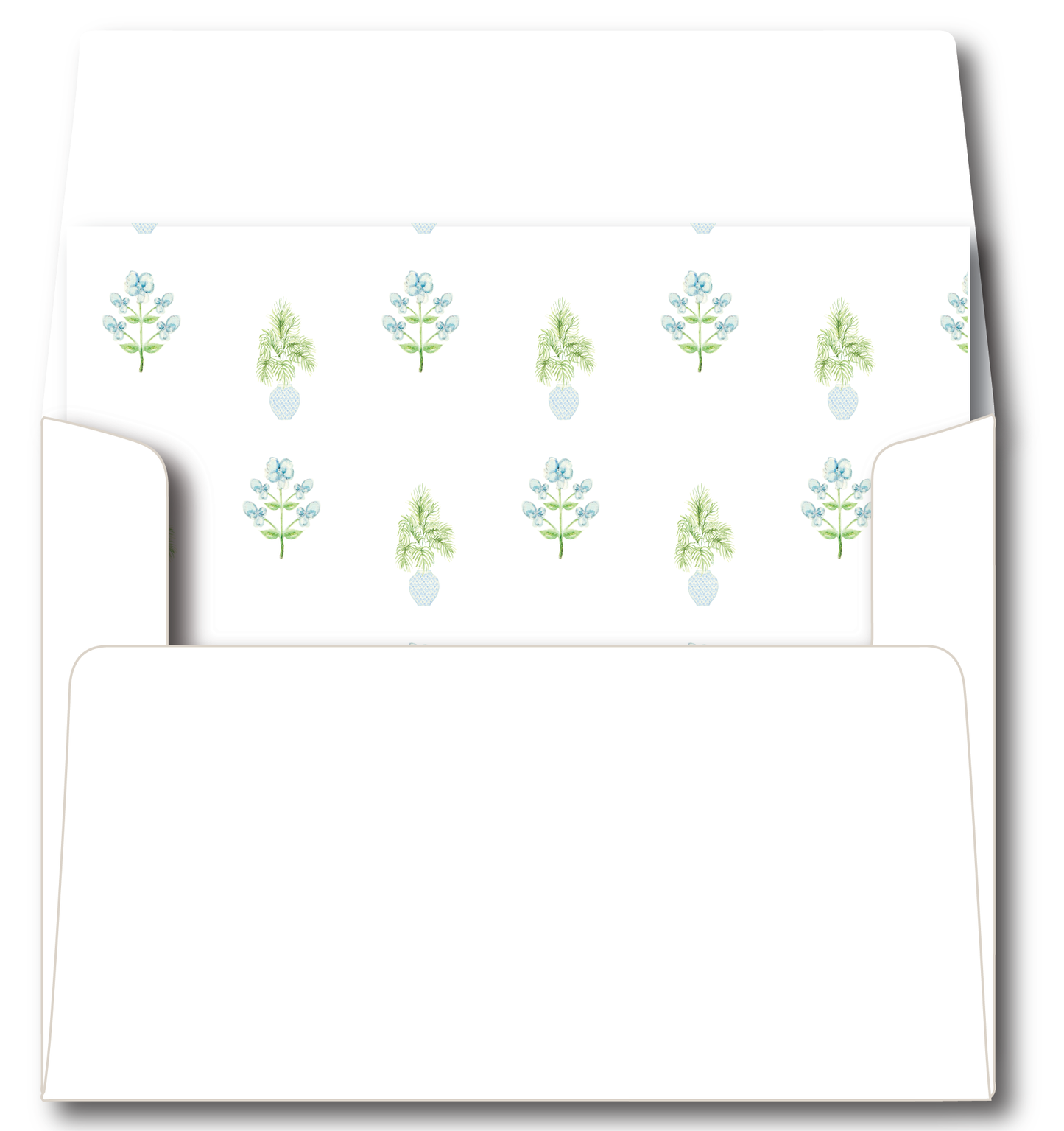 Watercolor Palms Stationery Set