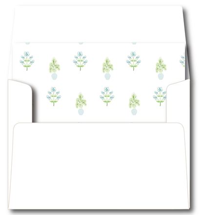 Watercolor Palms Stationery Set
