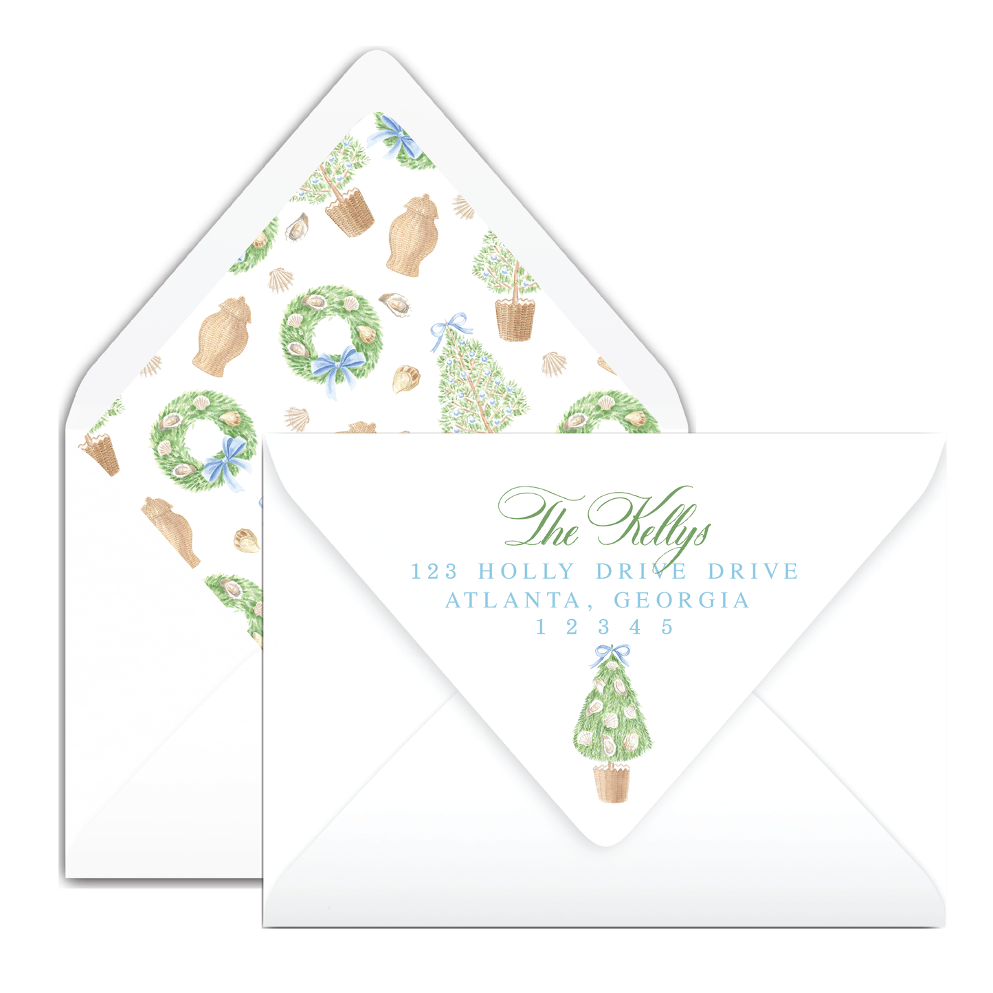 Oyster Tree Sea-Sons Coastal Greetings Holiday Card