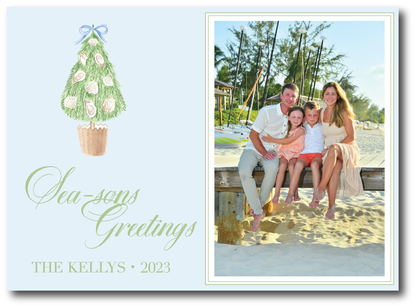 Oyster Tree Sea-Sons Coastal Greetings Holiday Card
