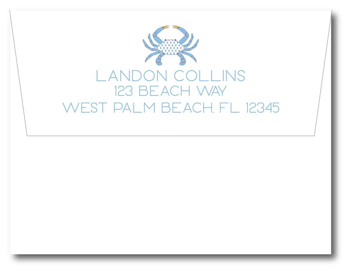 Crab Stationery Set