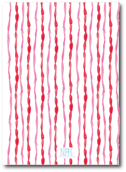 Pink & Red Falala Holiday Card