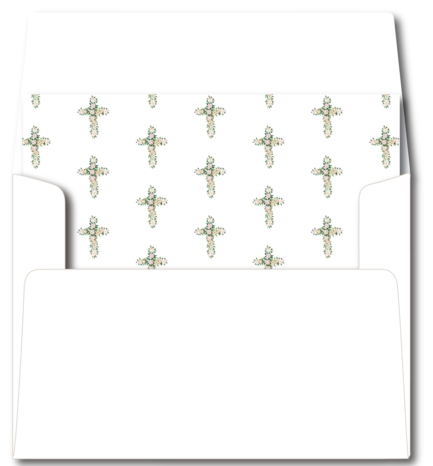 Floral Cross Stationery Set