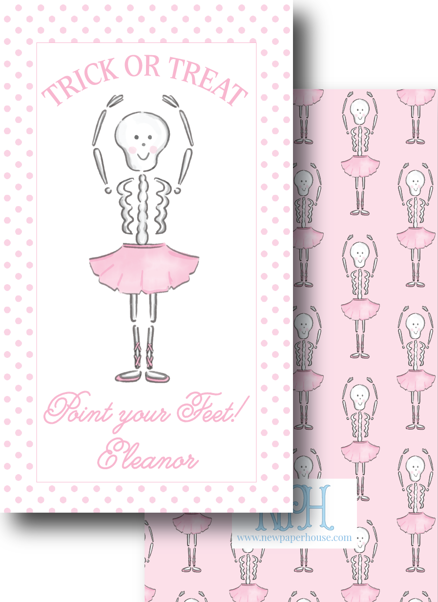 Skeleton Dancing Enclosure Card