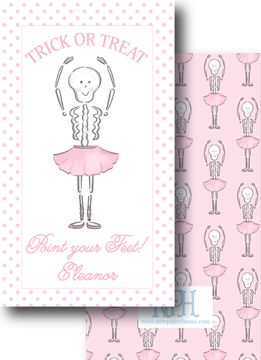 Skeleton Dancing Enclosure Card