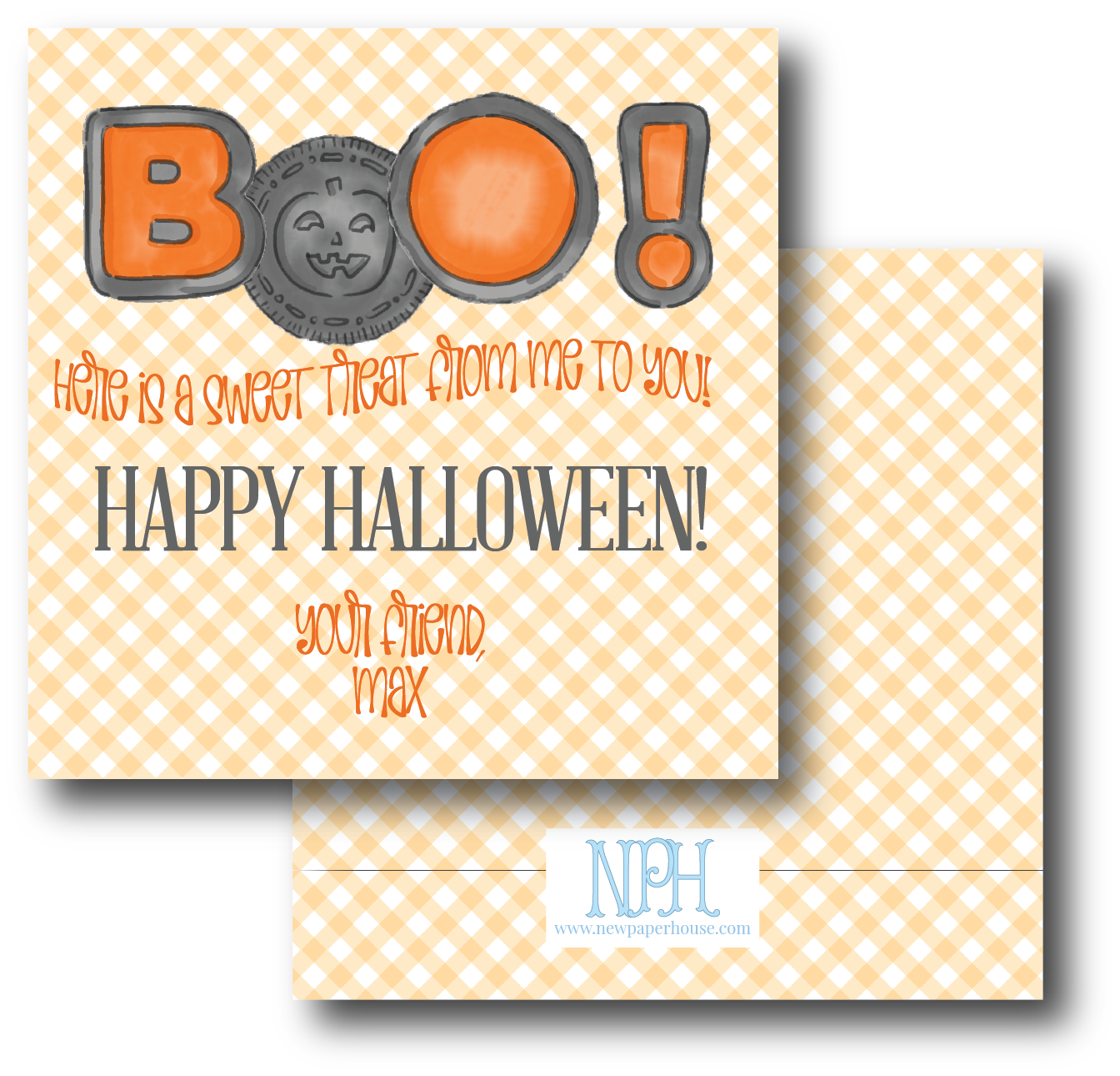 Oreo Boo Halloween Enclosure Card