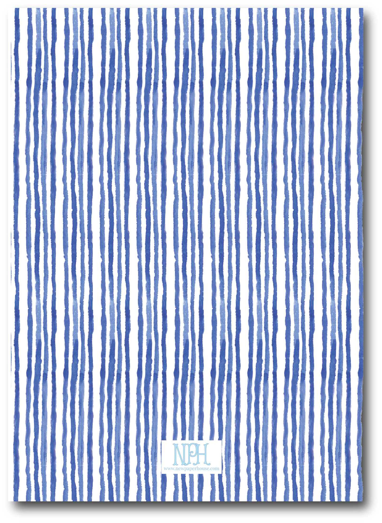Blue Crest with Bow Holiday Card