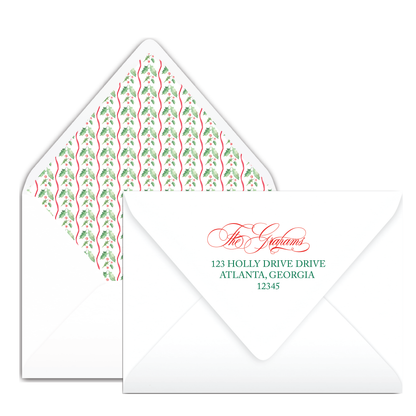 Holly Frame Holiday Card