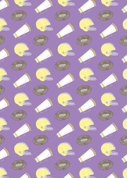 LSU Football Birthday Party Invitation