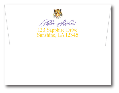 LSU Tiger Head Stationery Set