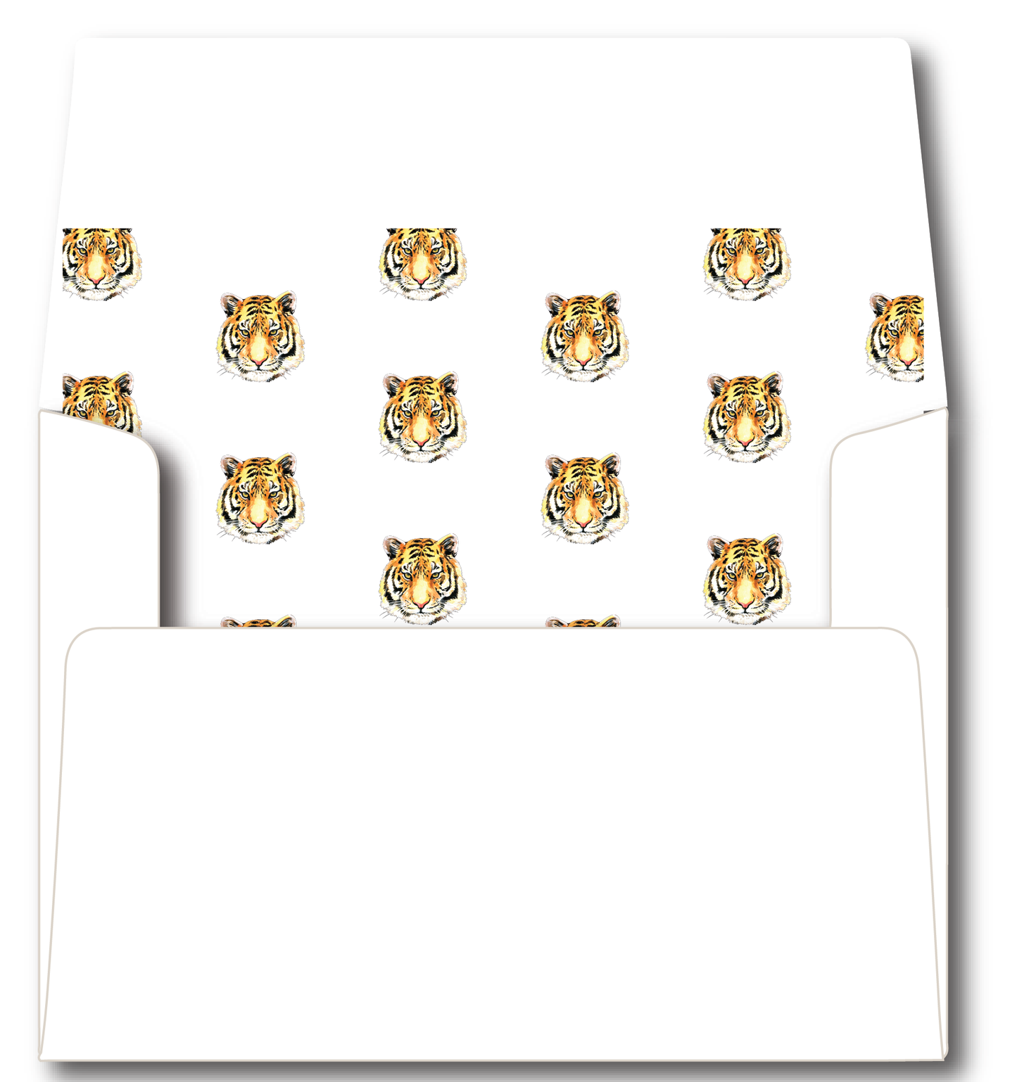 LSU Tiger Head- Dark Purple Stationery Set