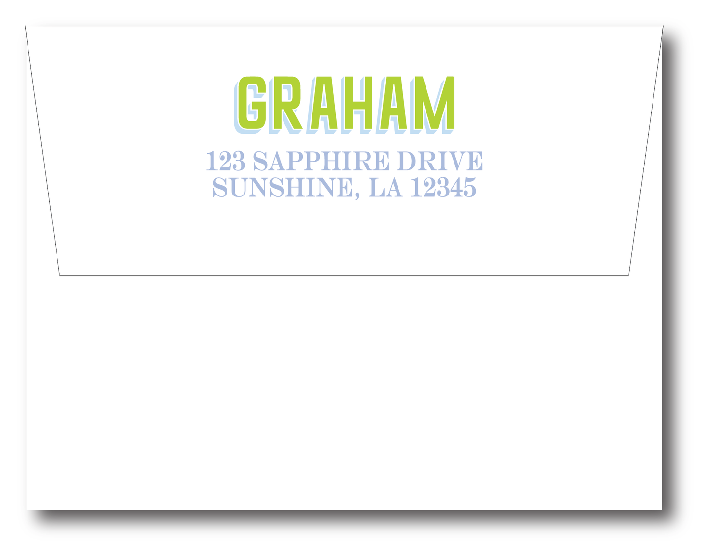 Layne COLORED Shadow Stationery Set -Customize Colors