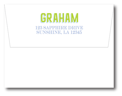 Layne COLORED Shadow Stationery Set -Customize Colors