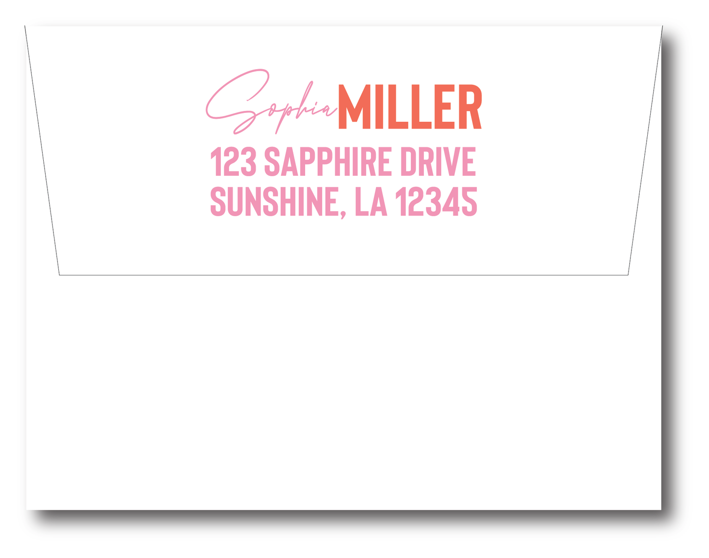 Mixed Fonts Stationery Set -Customize Colors