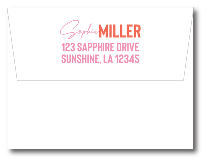 Mixed Fonts Stationery Set -Customize Colors