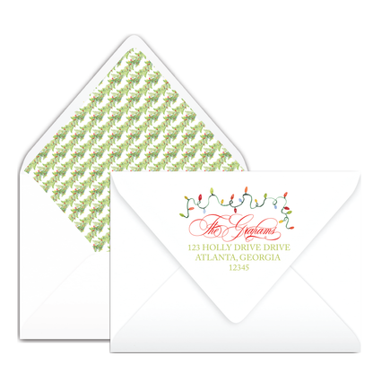 Lights Garland Frame (Landscape) Holiday Card