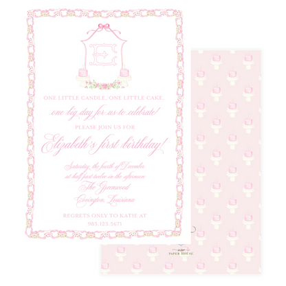 Vintage Celebration Birthday Invitation