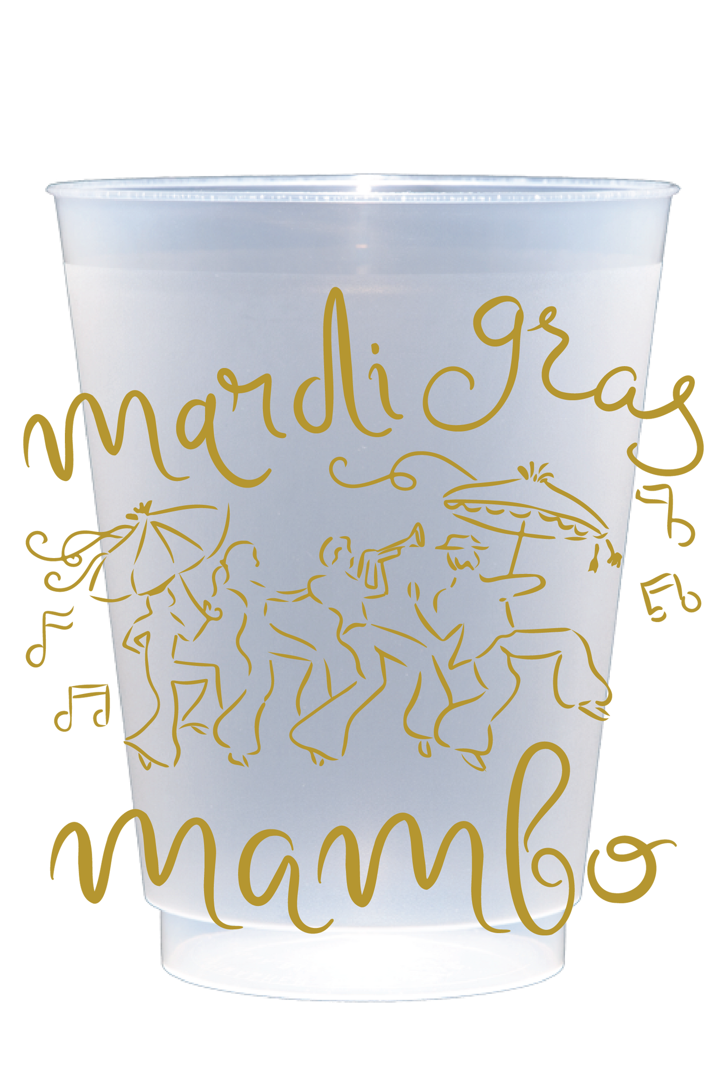 Mardi Gras Mambo 16 oz Shatterproof Cups