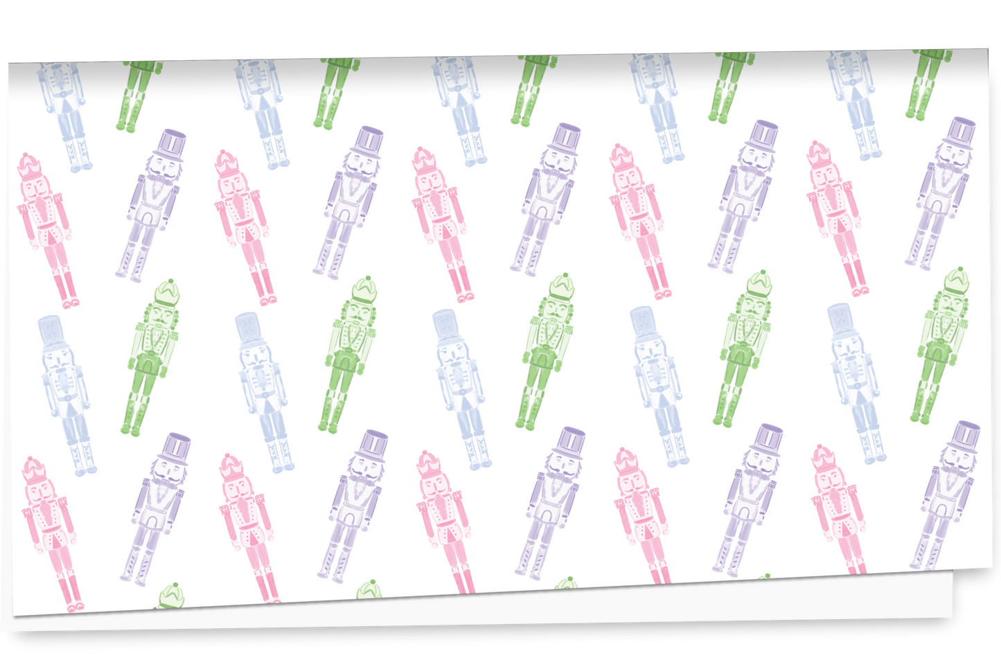 Pastel Nutcracker Holiday Wrapping Paper