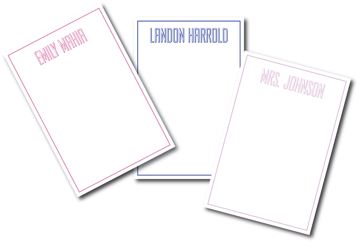 Modern Block Open Notepad - Customize Color