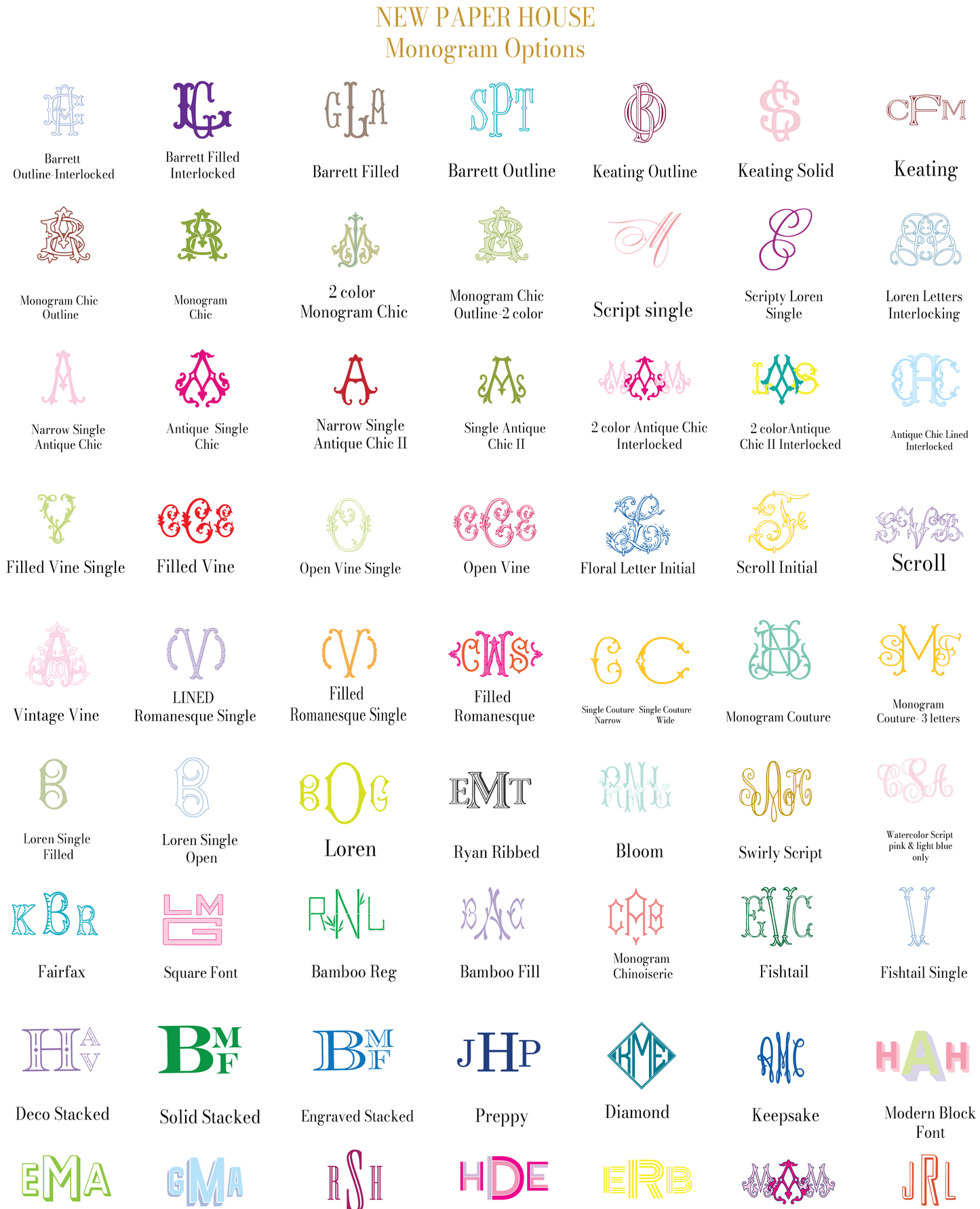 Monogram Frame Bag Tag- Customize Color
