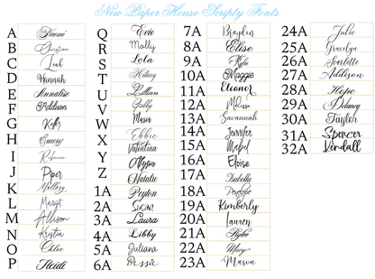 Script Initial Enclosure Card- Customize Color