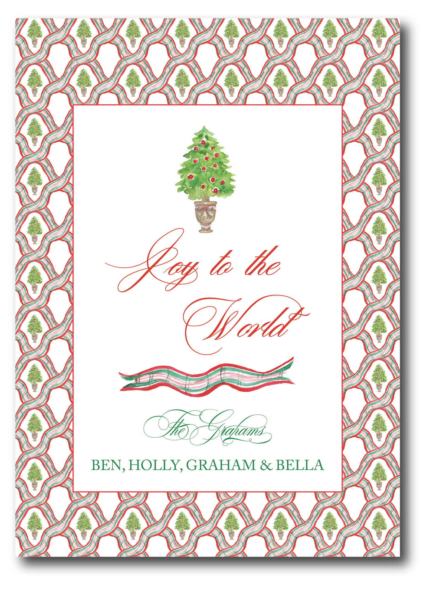 Noel Garland Frame Holiday Card