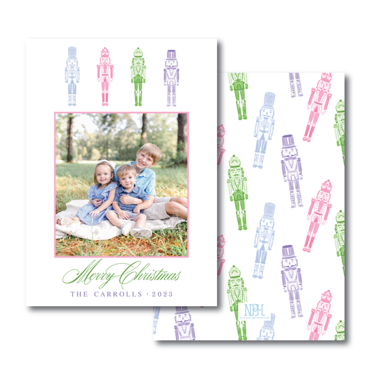 Pastel Nutcracker Holiday Card