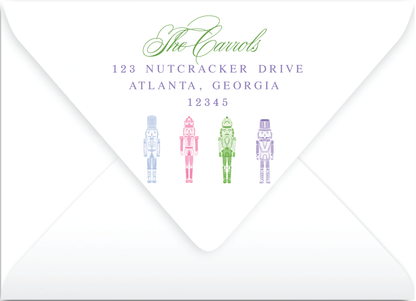 Pastel Nutcracker Holiday Card