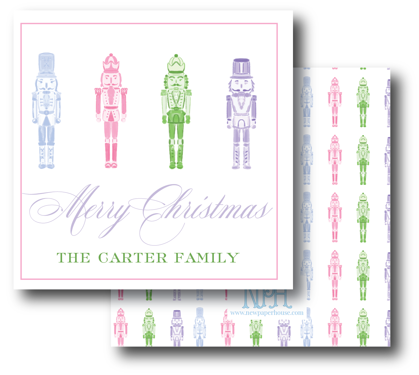 Pastel Nutcrackers Enclosure Card