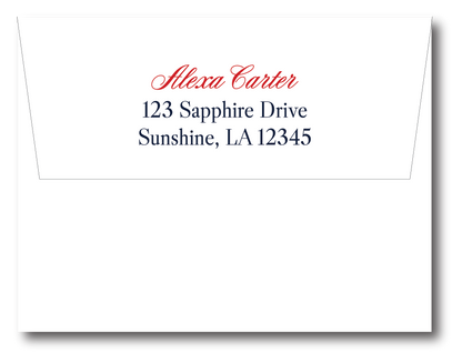 Ole Miss Scallop Border Stationery Set