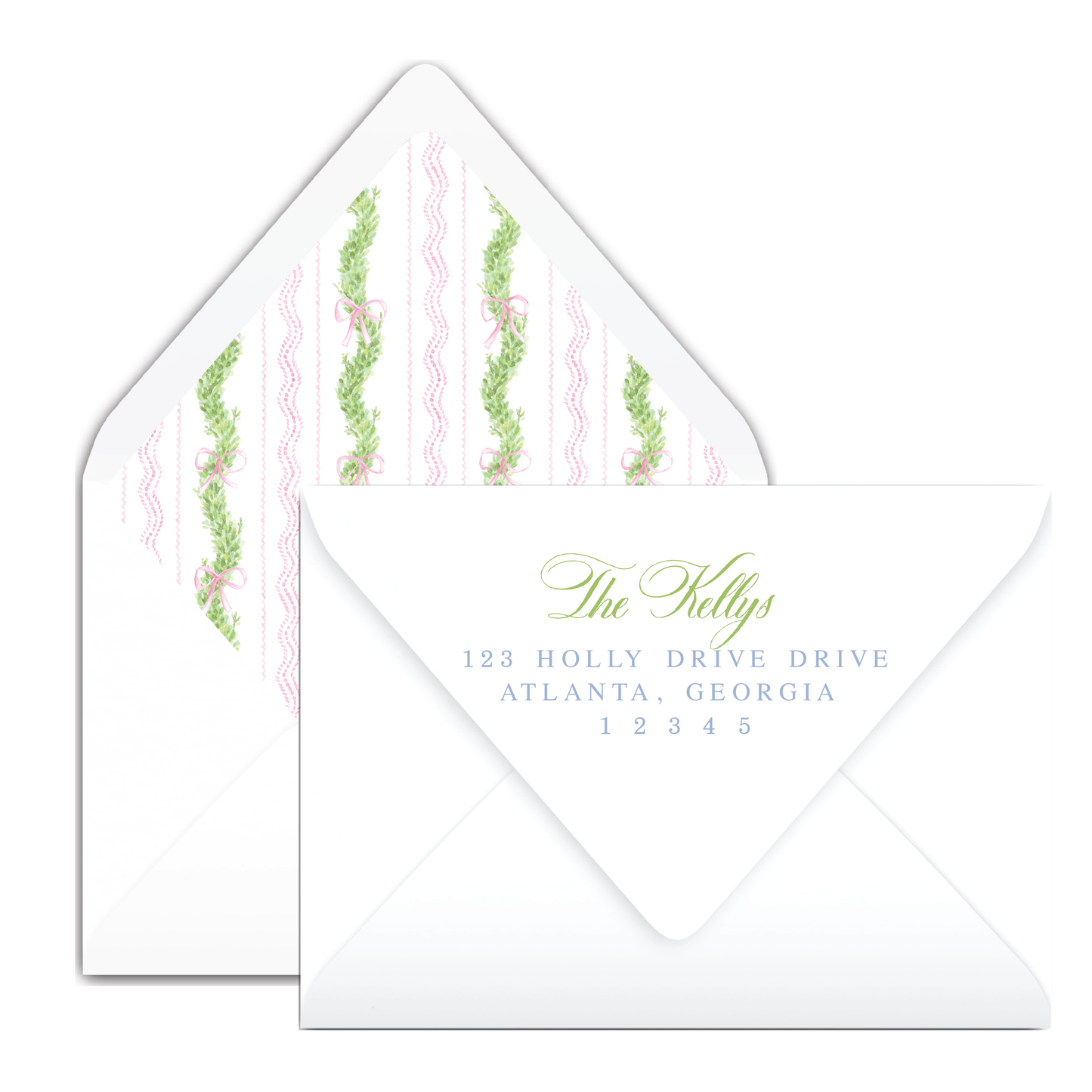 Pink/Red Frame Holiday Card