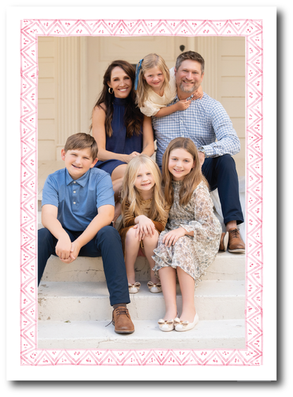 Pink/Red Frame Holiday Card