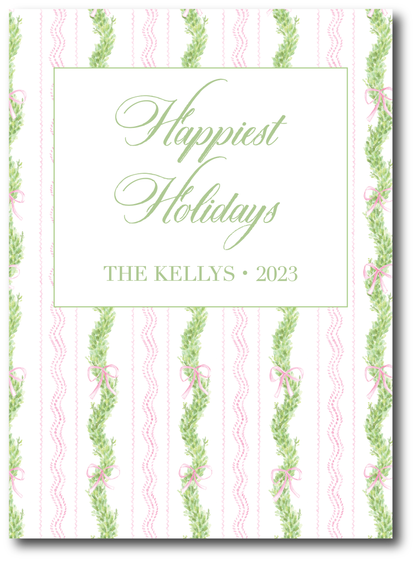 Pink/Red Frame Holiday Card