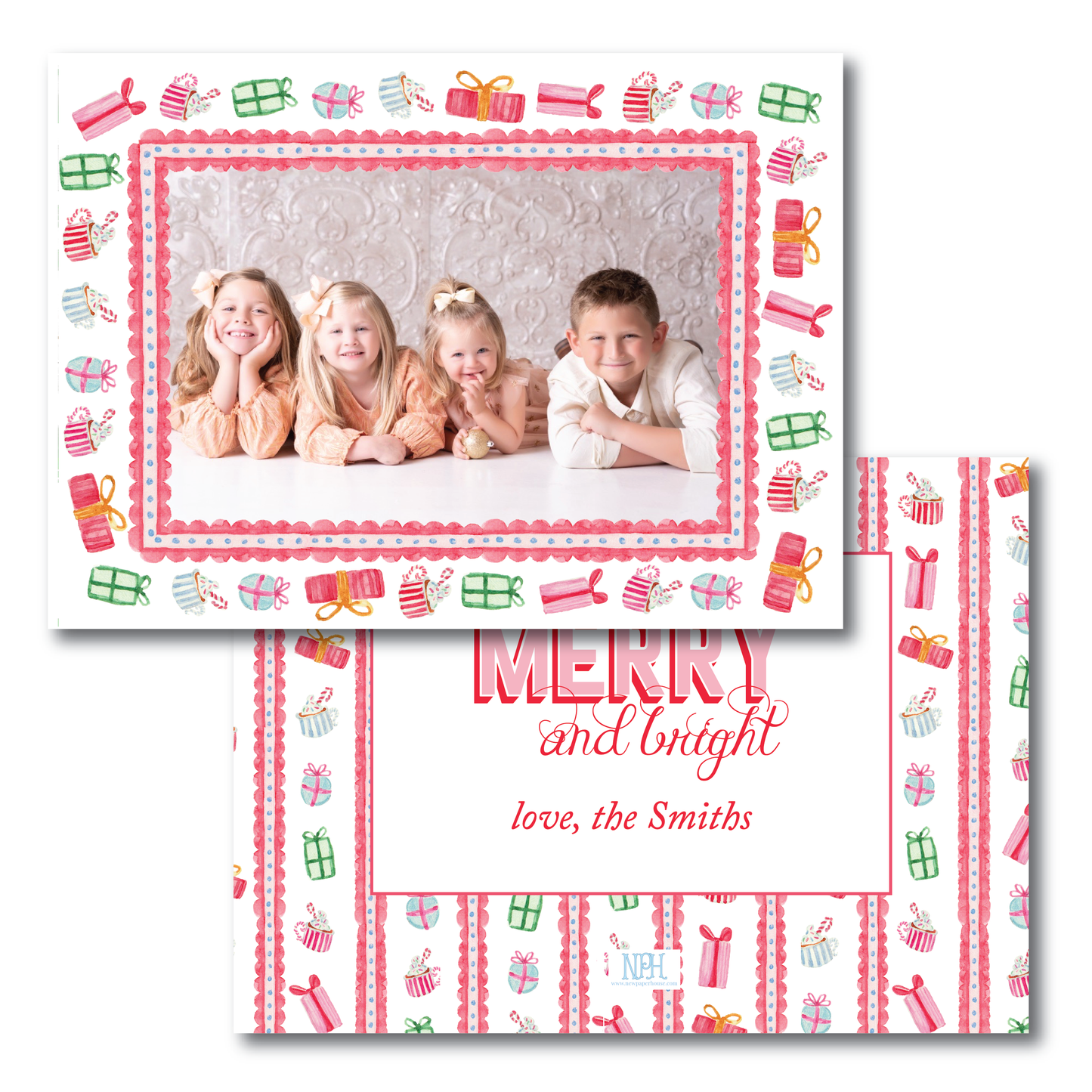Landscape Colorful Gifts Holiday Card