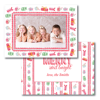 Landscape Colorful Gifts Holiday Card